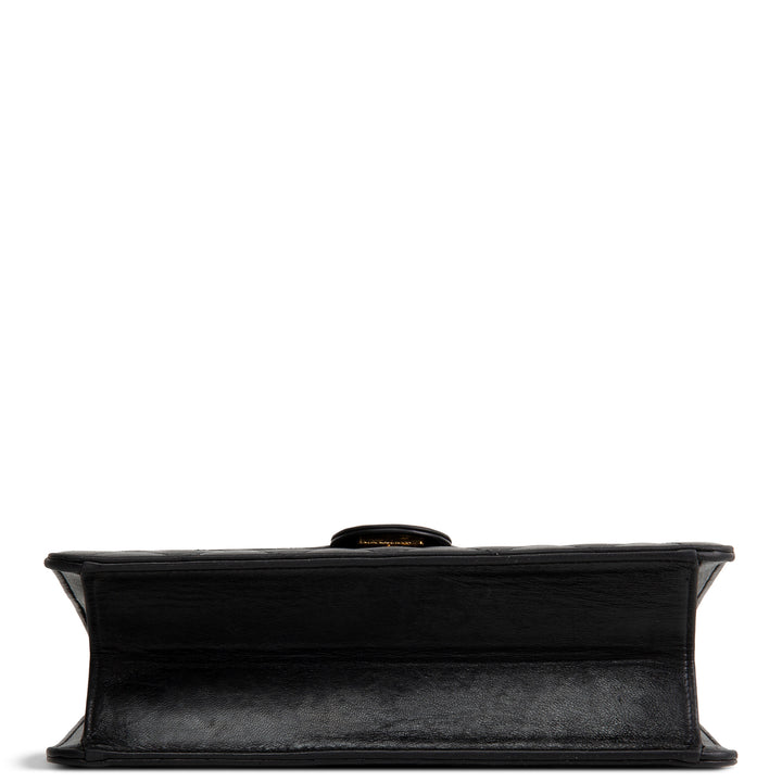 CHANEL Vintage Push Lock Single Flap