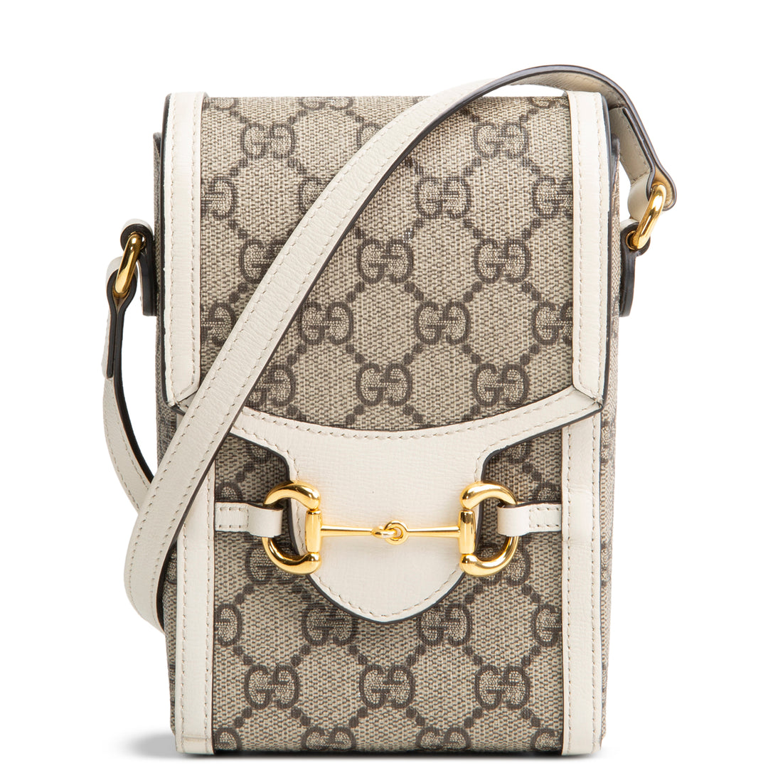 GUCCI Horsebit 1955 Mini Crossbody GG Supreme