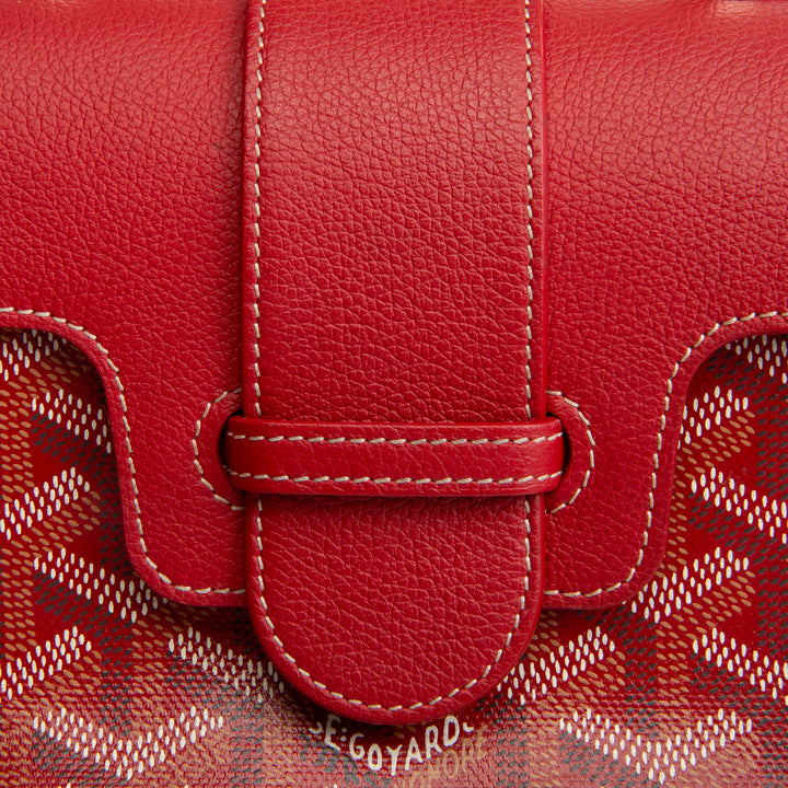 GOYARD Goyardine Mini Saigon - Red