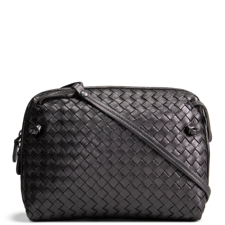 BOTTEGA VENETA Intrecciato Nodini Crossbody - Dark Grey