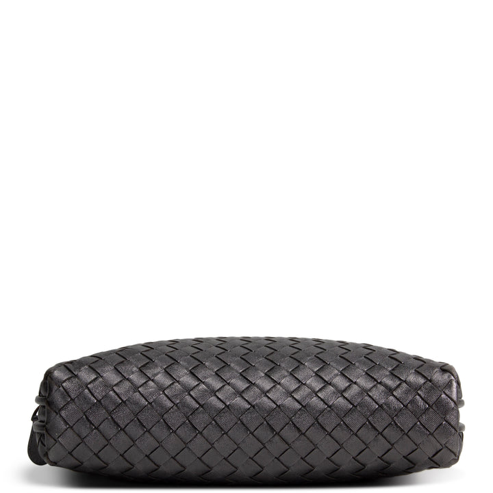 BOTTEGA VENETA Intrecciato Nodini Crossbody - Dark Grey