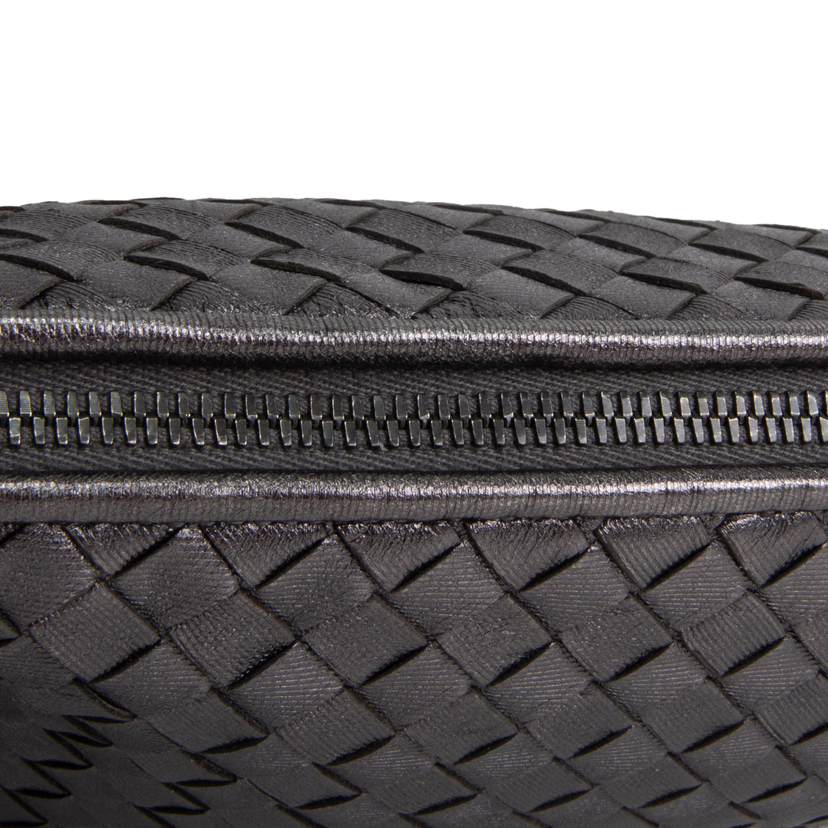 BOTTEGA VENETA Intrecciato Nodini Crossbody - Dark Grey