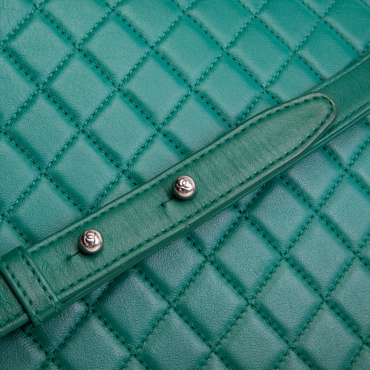 CHANEL Large Boy Bag - Green - OUTLET FINAL SALE
