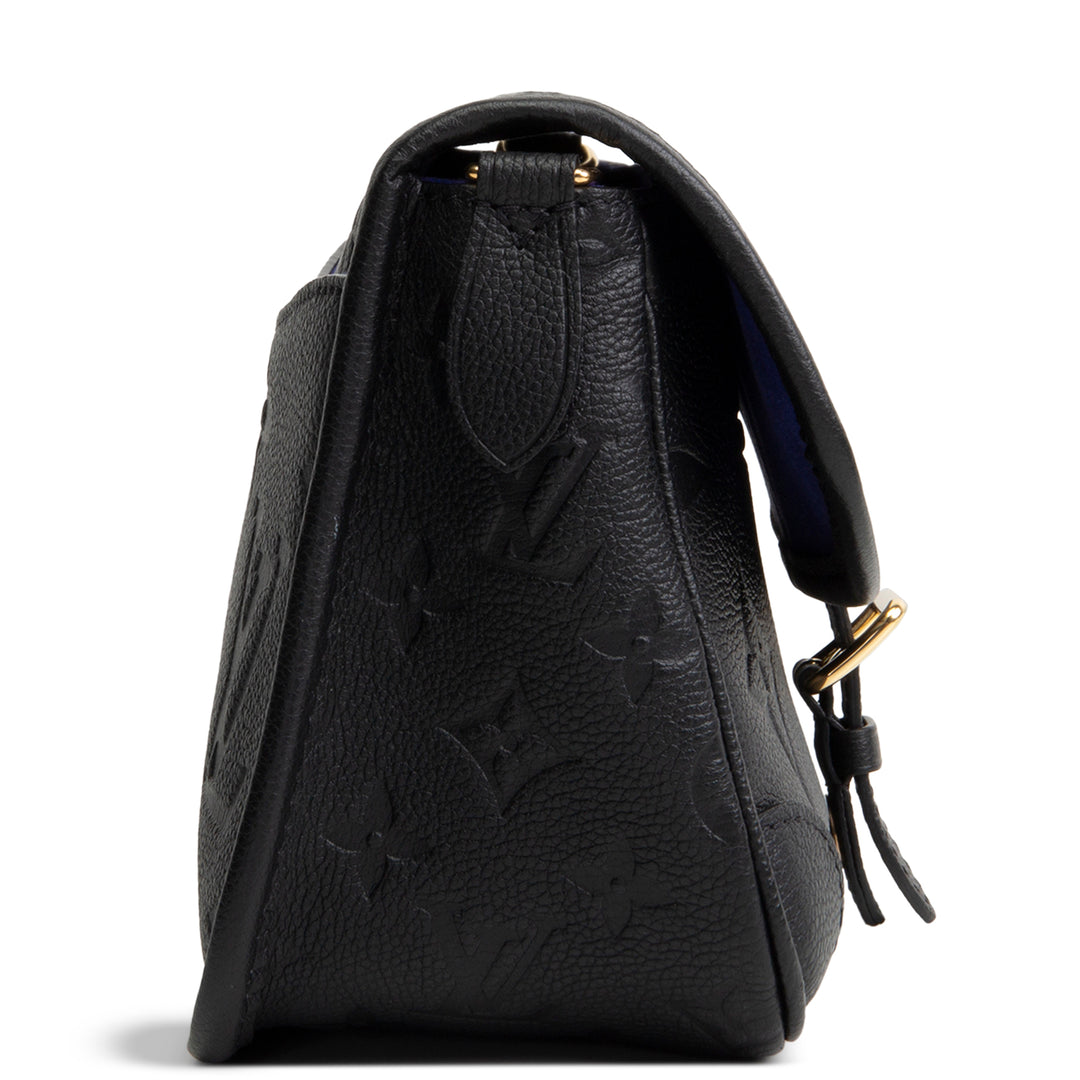 LOUIS VUITTON Monogram Empreinte Diane Shoulder Bag - Black