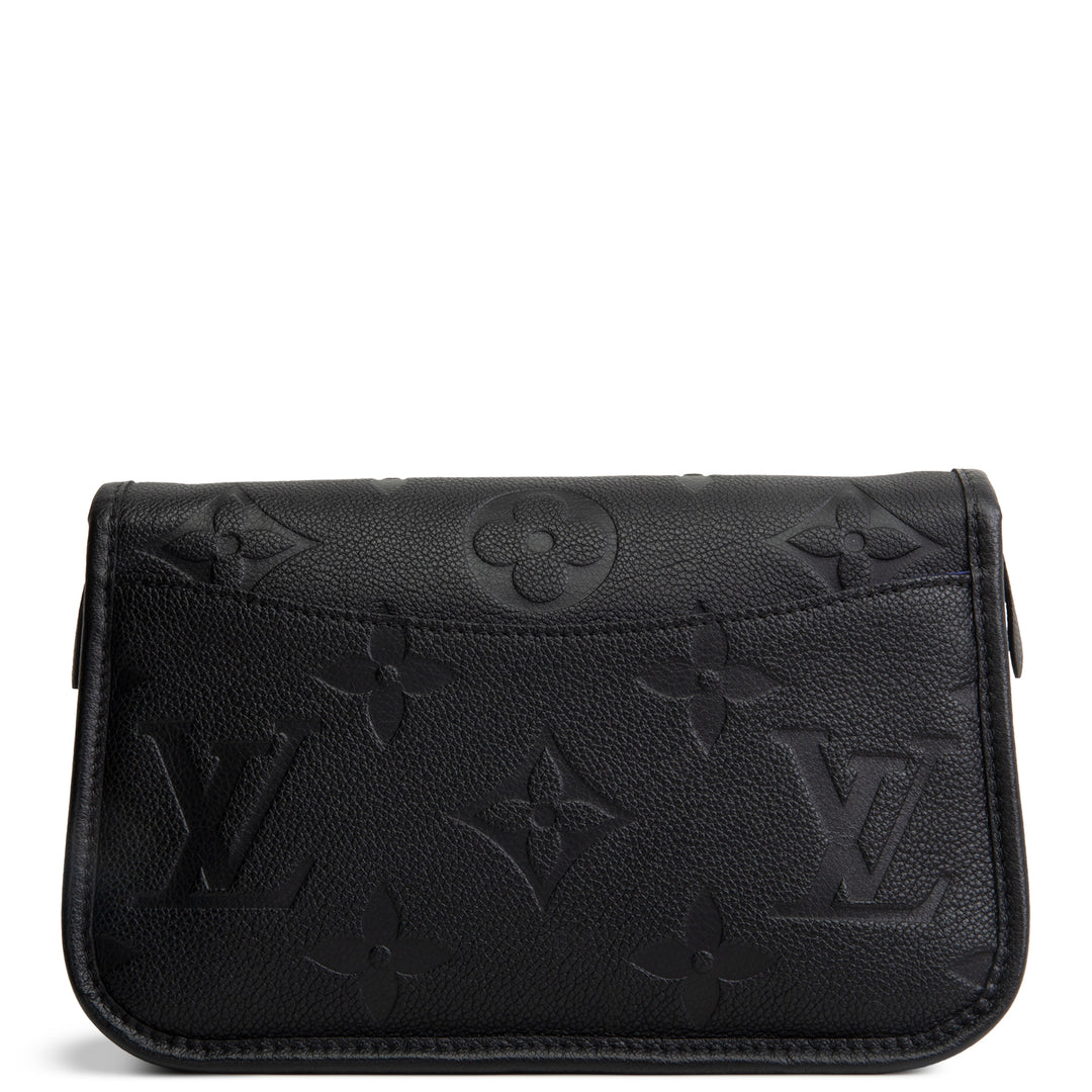 LOUIS VUITTON Monogram Empreinte Diane Shoulder Bag - Black
