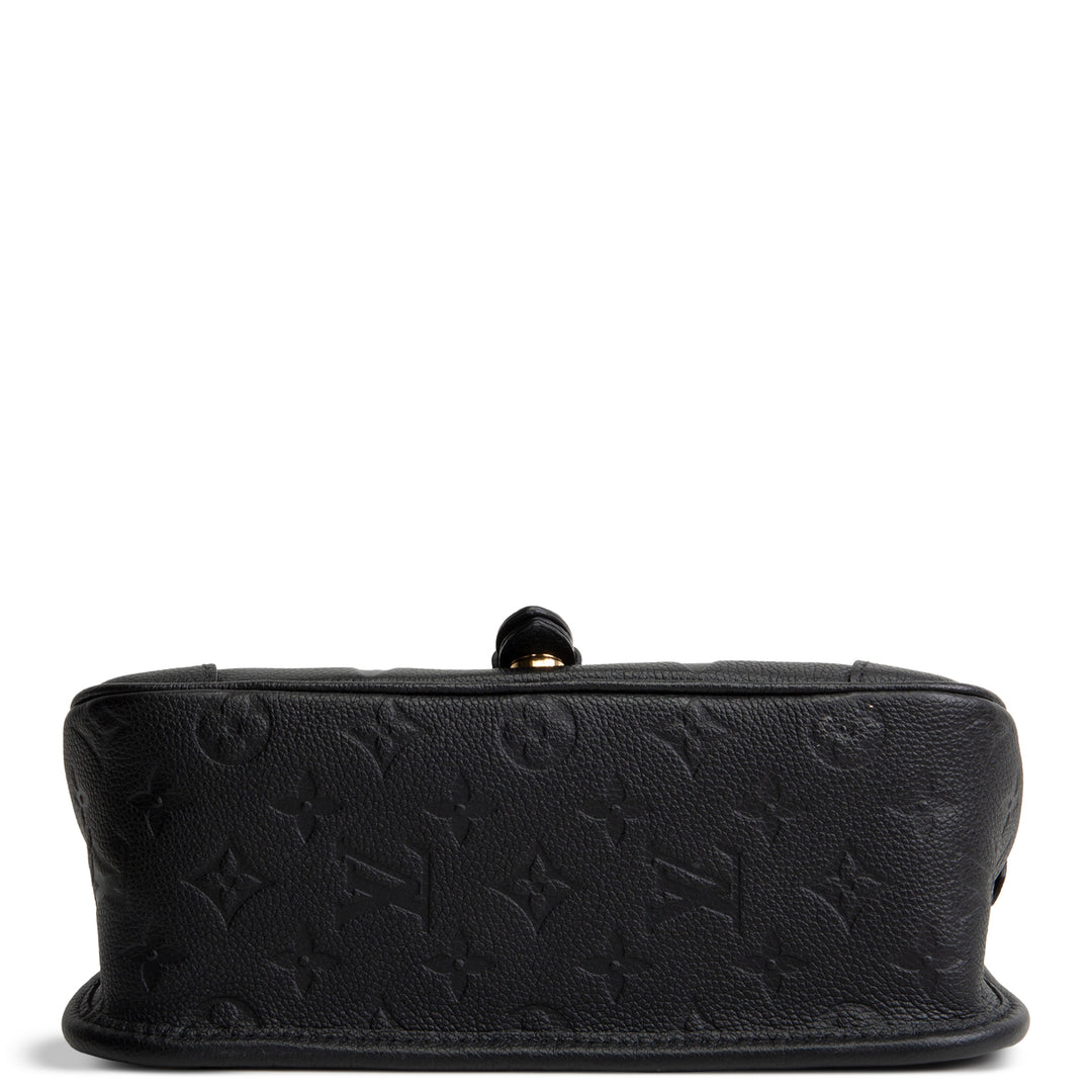LOUIS VUITTON Monogram Empreinte Diane Shoulder Bag - Black