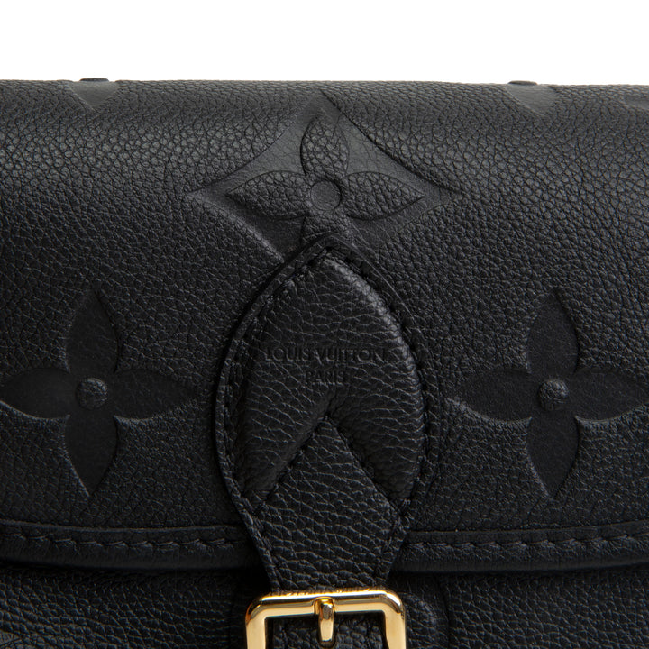LOUIS VUITTON Monogram Empreinte Diane Shoulder Bag - Black