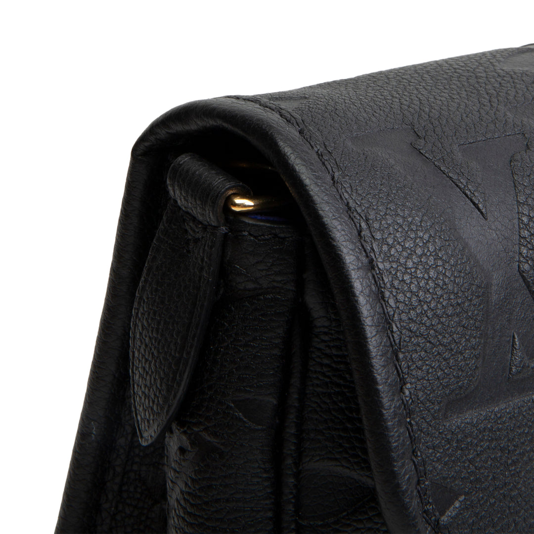 LOUIS VUITTON Monogram Empreinte Diane Shoulder Bag - Black