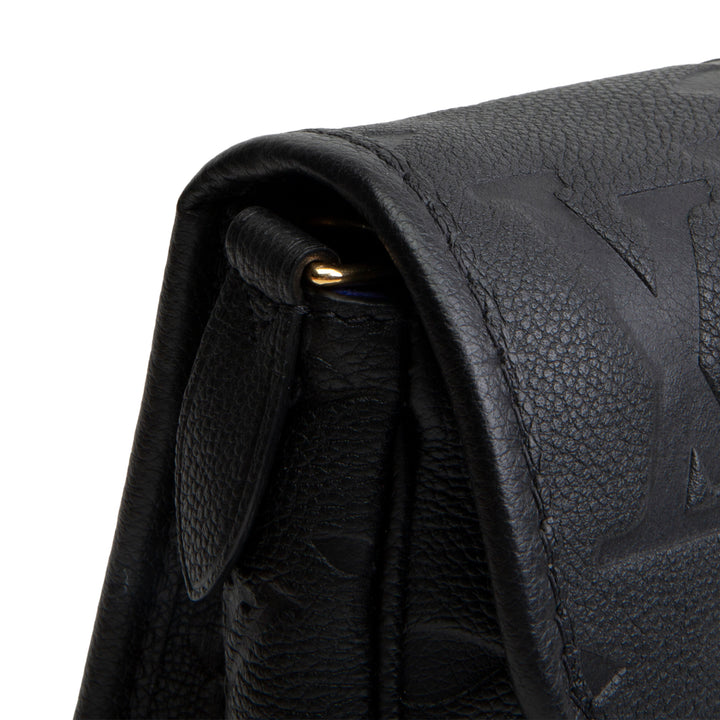 LOUIS VUITTON Monogram Empreinte Diane Shoulder Bag - Black
