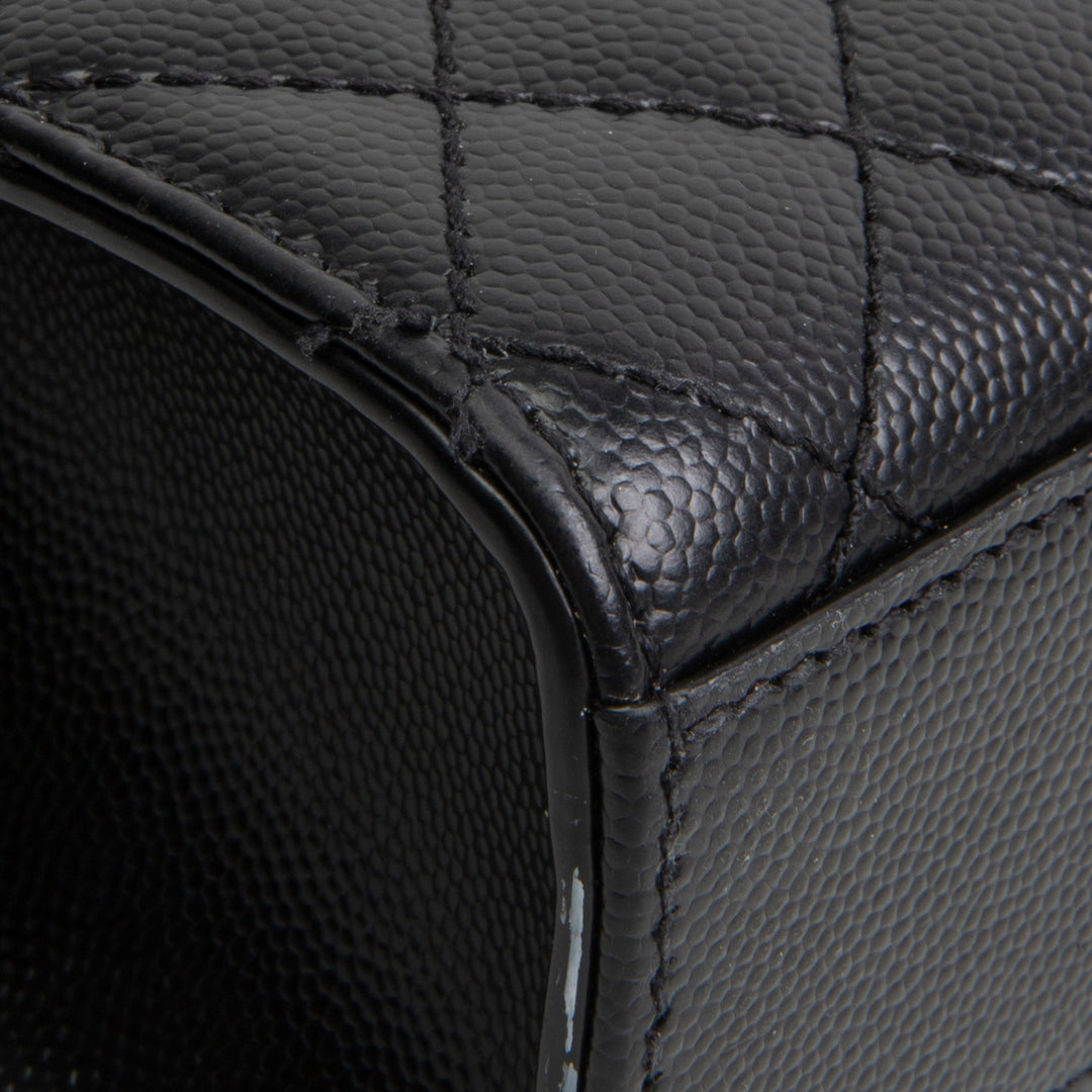 SAINT LAURENT Medium Triquilt Envelope Flap - Black