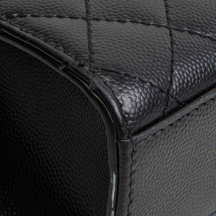 SAINT LAURENT Medium Triquilt Envelope Flap - Black