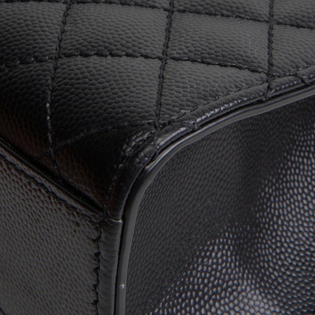 SAINT LAURENT Medium Triquilt Envelope Flap - Black