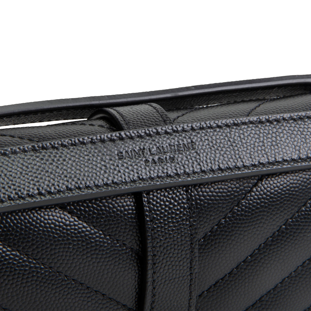 SAINT LAURENT Medium Triquilt Envelope Flap - Black