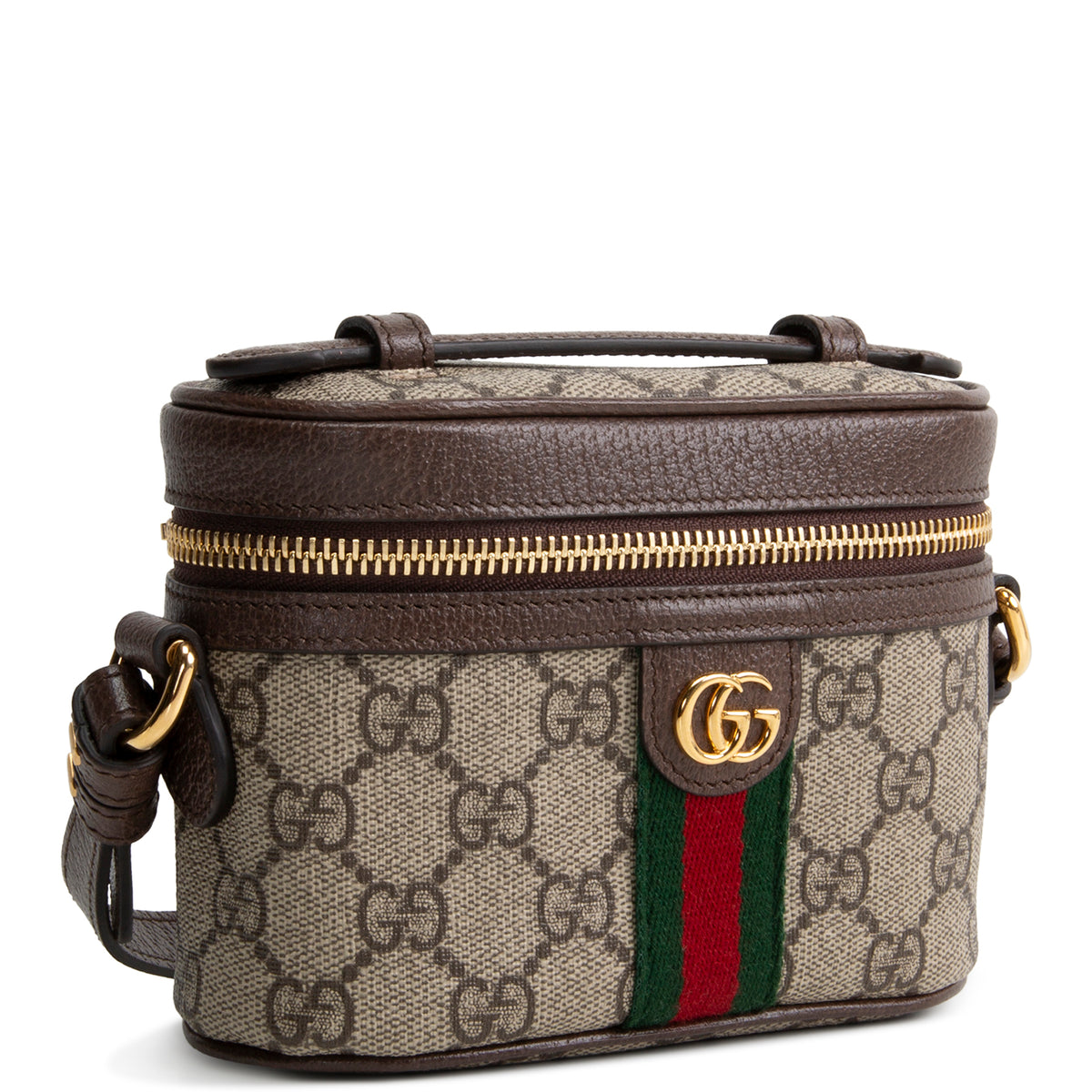 GUCCI GG Supreme Ophidia Mini Vanity - Beige &amp; Ebony