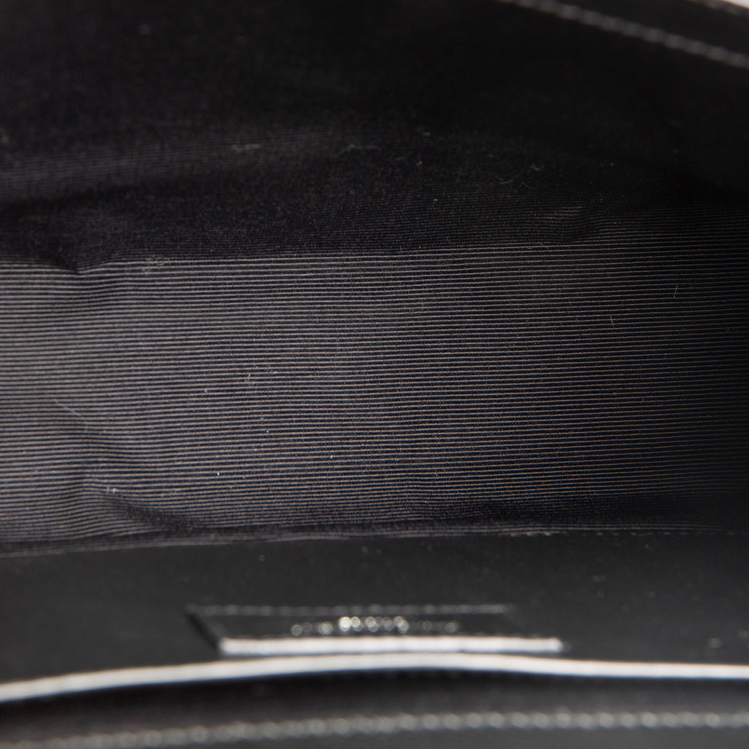 SAINT LAURENT Medium Triquilt Envelope Flap - Black