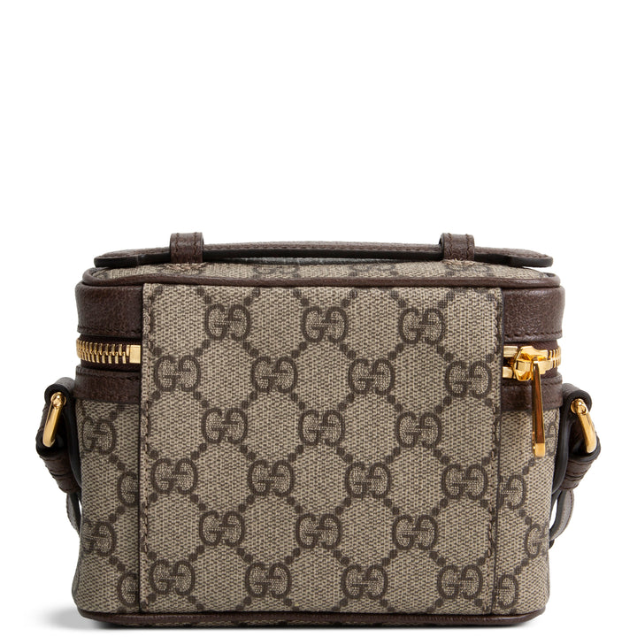 GUCCI GG Supreme Ophidia Mini Vanity - Beige &amp; Ebony