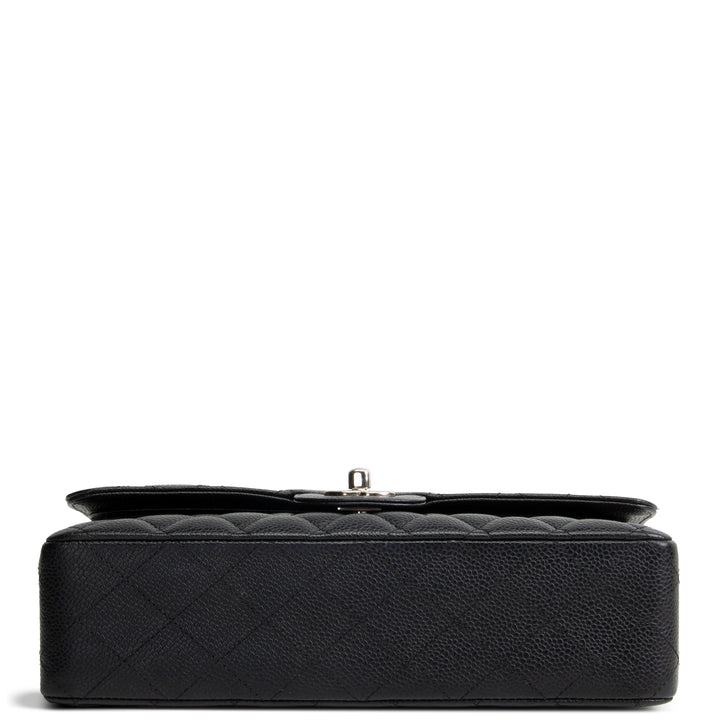 CHANEL Caviar Medium Double Flap Bag - Black