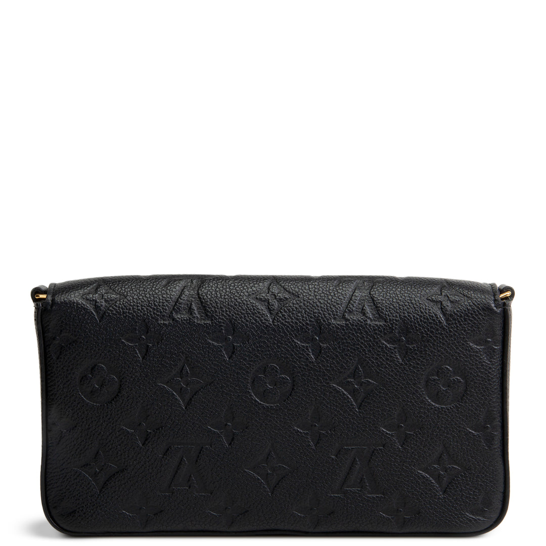 LOUIS VUITTON Monogram Empreinte Pochette Felicie - Black