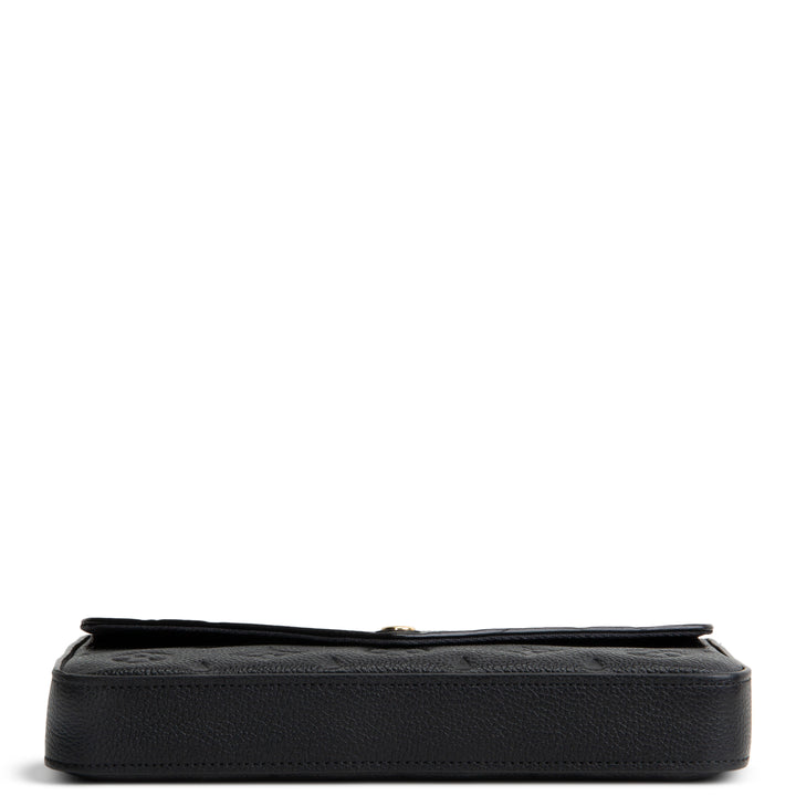 LOUIS VUITTON Monogram Empreinte Pochette Felicie - Black