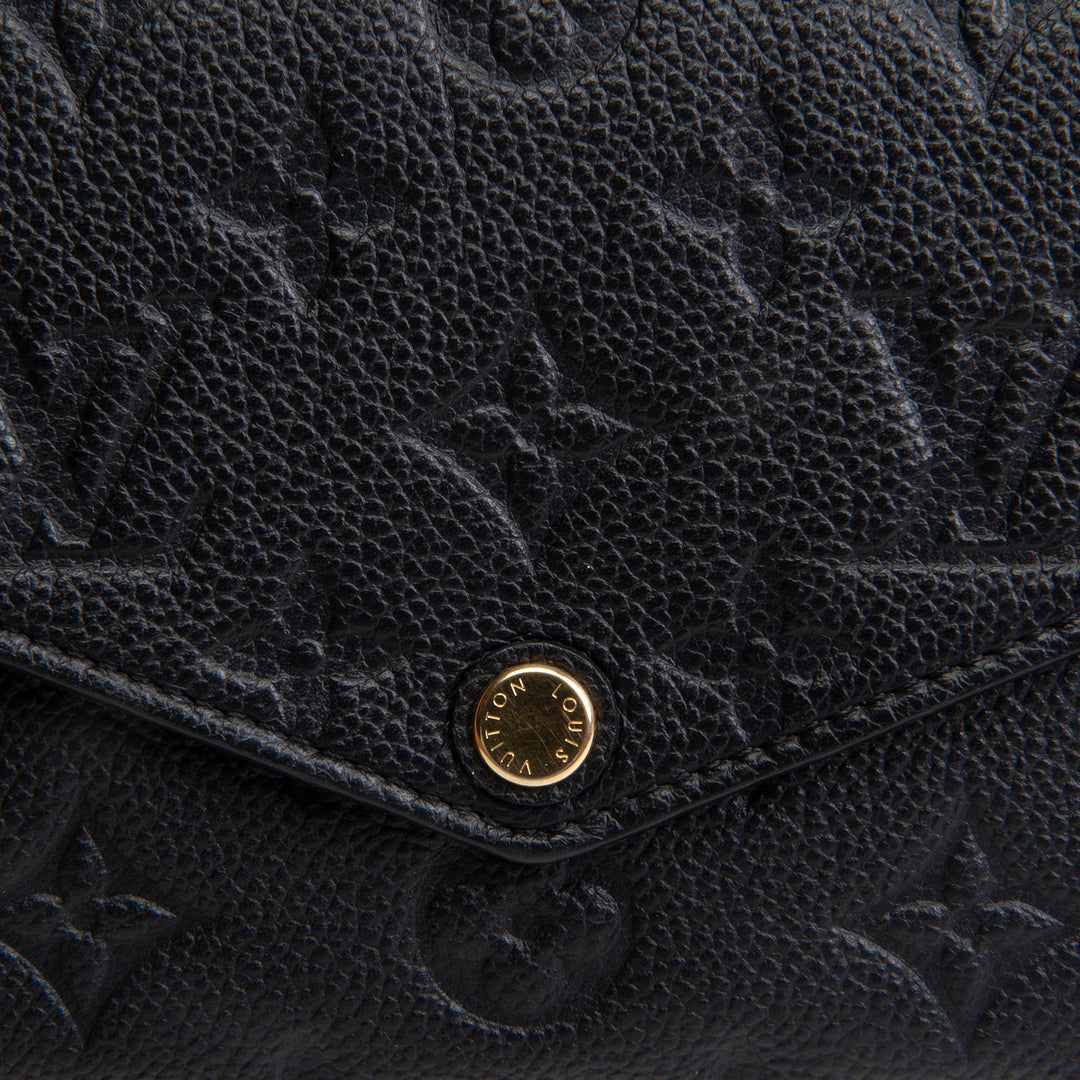 LOUIS VUITTON Monogram Empreinte Pochette Felicie - Black