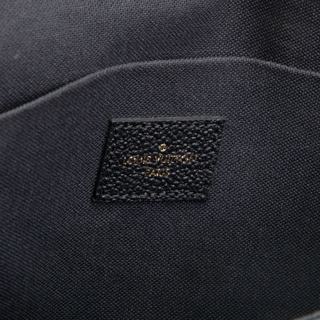LOUIS VUITTON Monogram Empreinte Pochette Felicie - Black