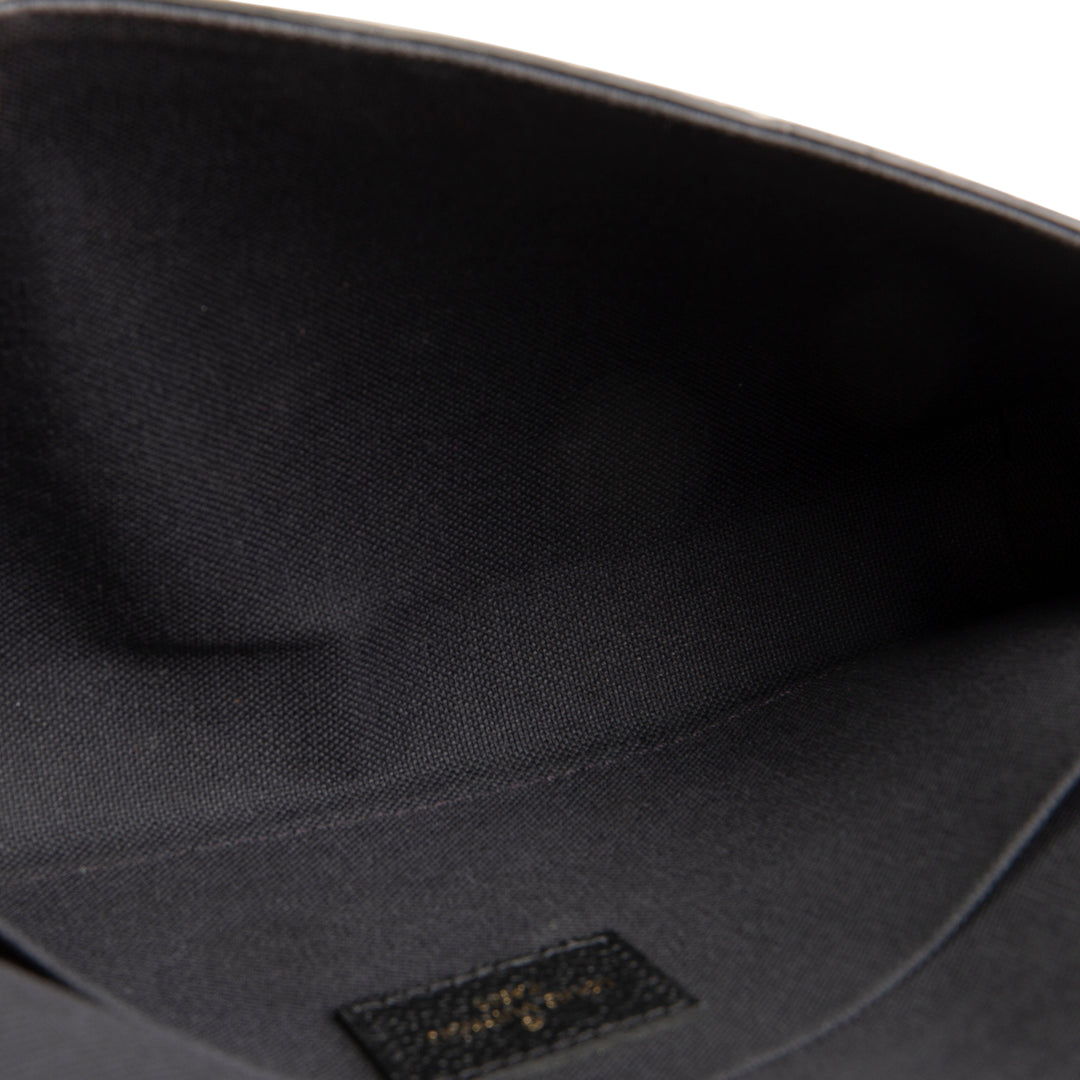 LOUIS VUITTON Monogram Empreinte Pochette Felicie - Black