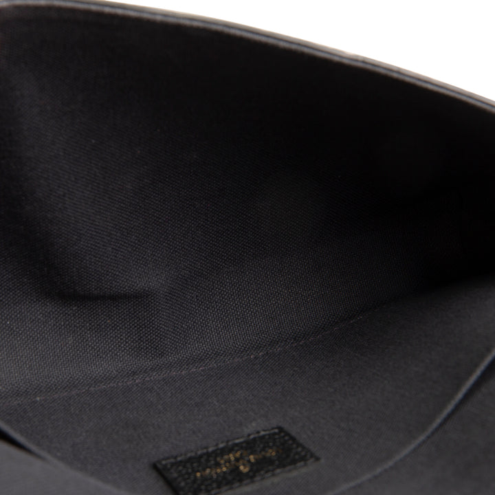 LOUIS VUITTON Monogram Empreinte Pochette Felicie - Black