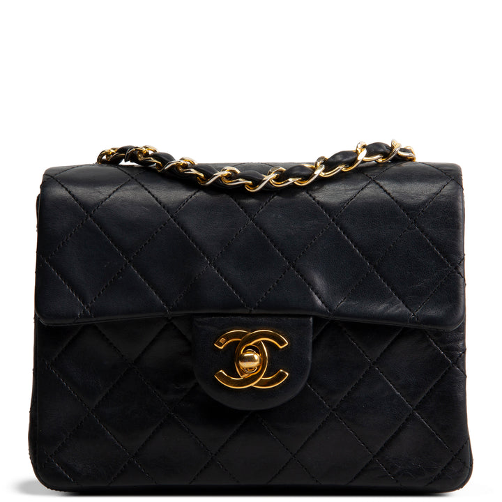 CHANEL Vintage Lambskin Mini Square Flap OUTLET FINAL SALE