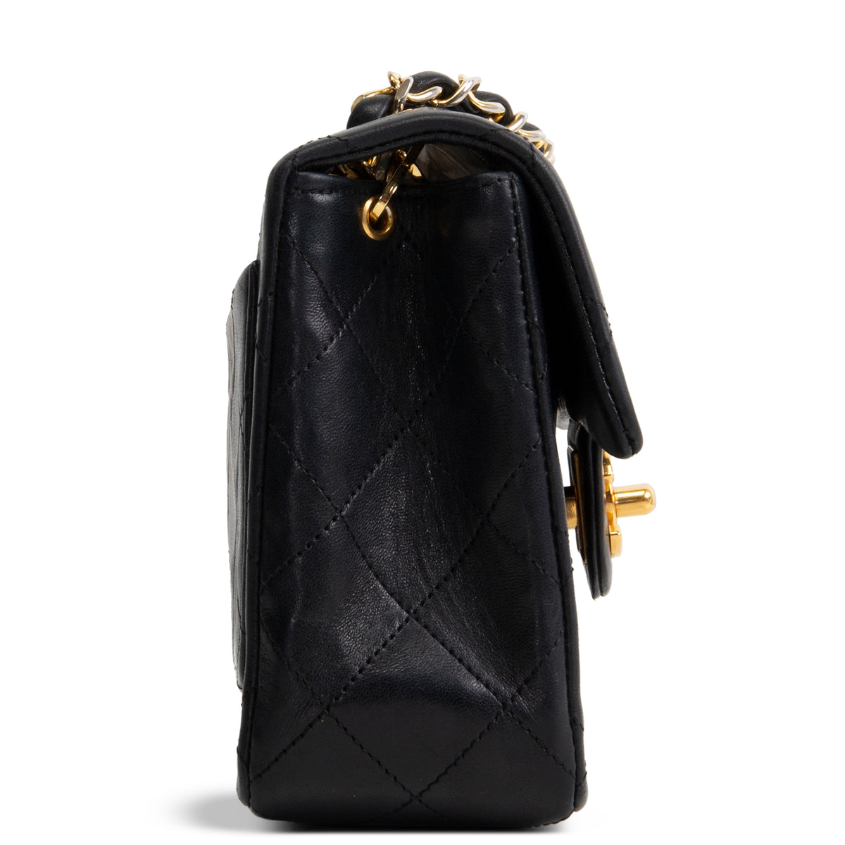 CHANEL Vintage Lambskin Mini Square Flap OUTLET FINAL SALE