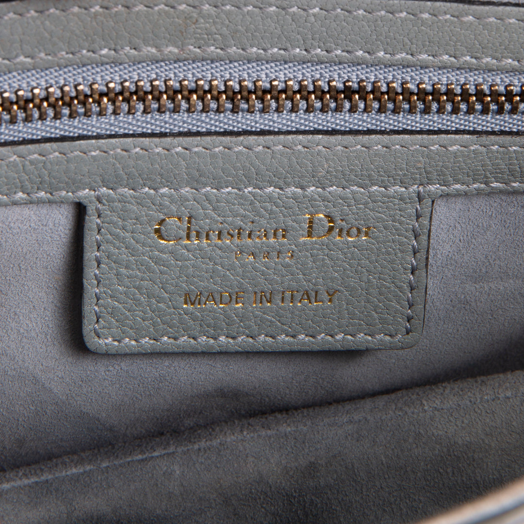 DIOR Leather Saddle Bag w/ Strap - Cloud Blue OUTLET FINAL SALE