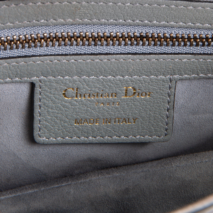 DIOR Leather Saddle Bag w/ Strap - Cloud Blue OUTLET FINAL SALE