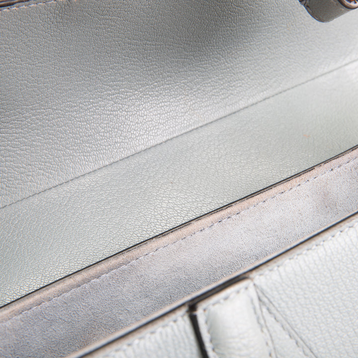 DIOR Leather Saddle Bag w/ Strap - Cloud Blue OUTLET FINAL SALE