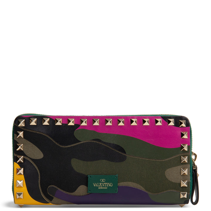 VALENTINO Camouflage Studded Wallet