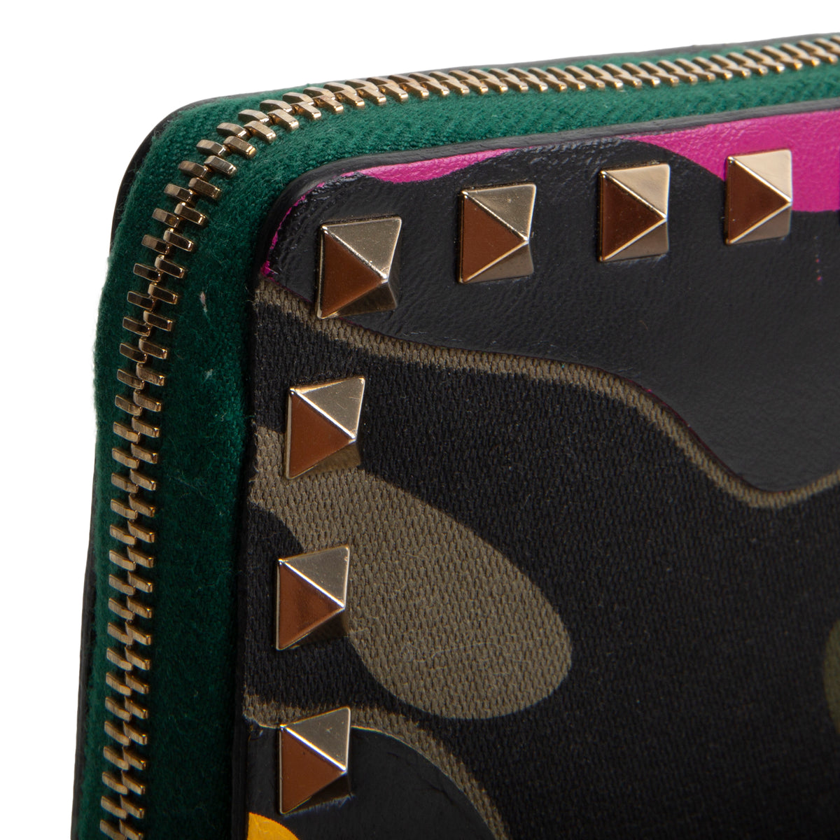 VALENTINO Camouflage Studded Wallet