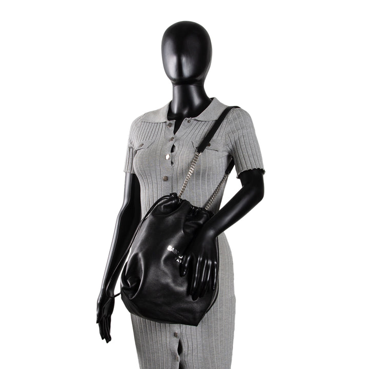 SAINT LAURENT Leather Teddy Shoulder Bag