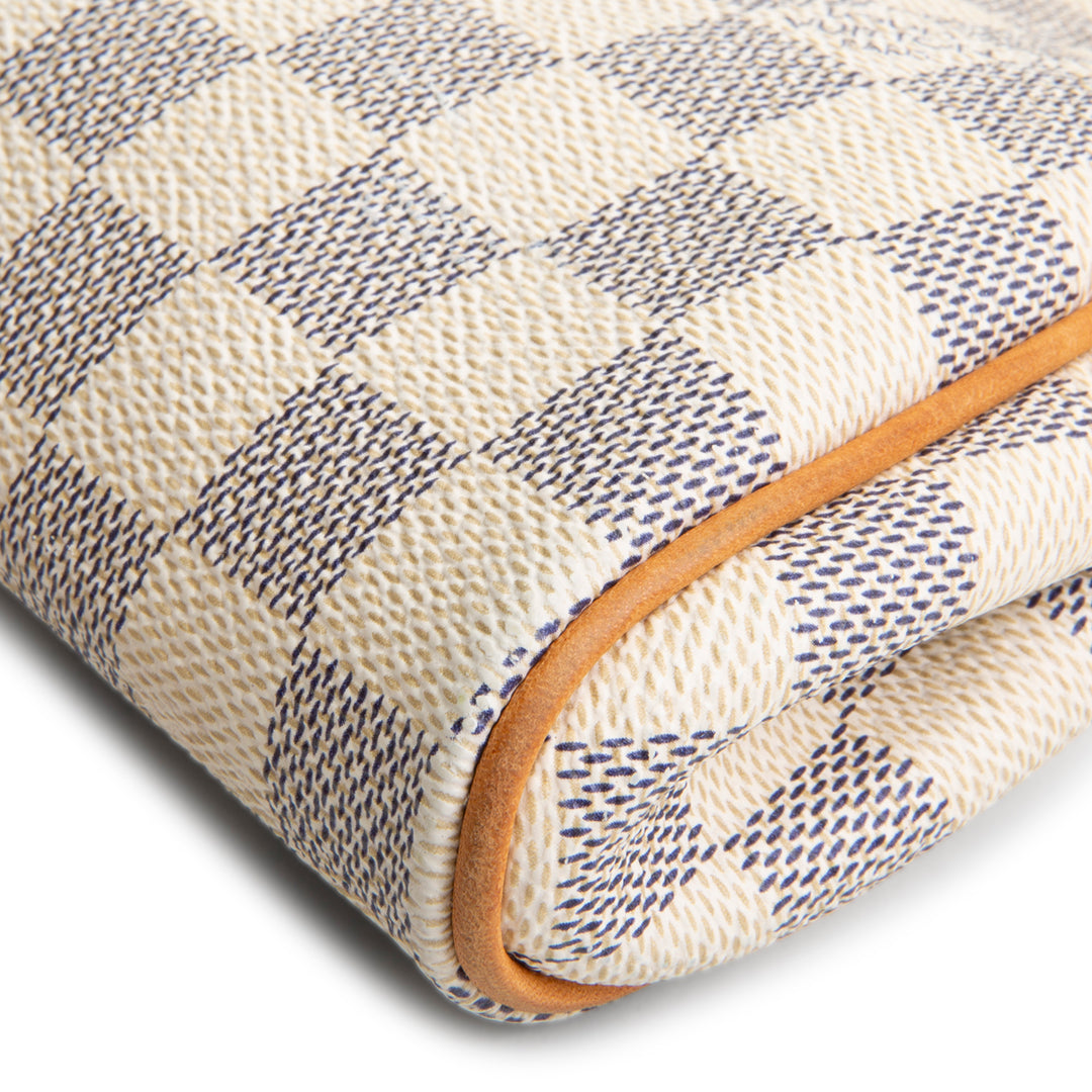LOUIS VUITTON Damier Azur Eva Pochette