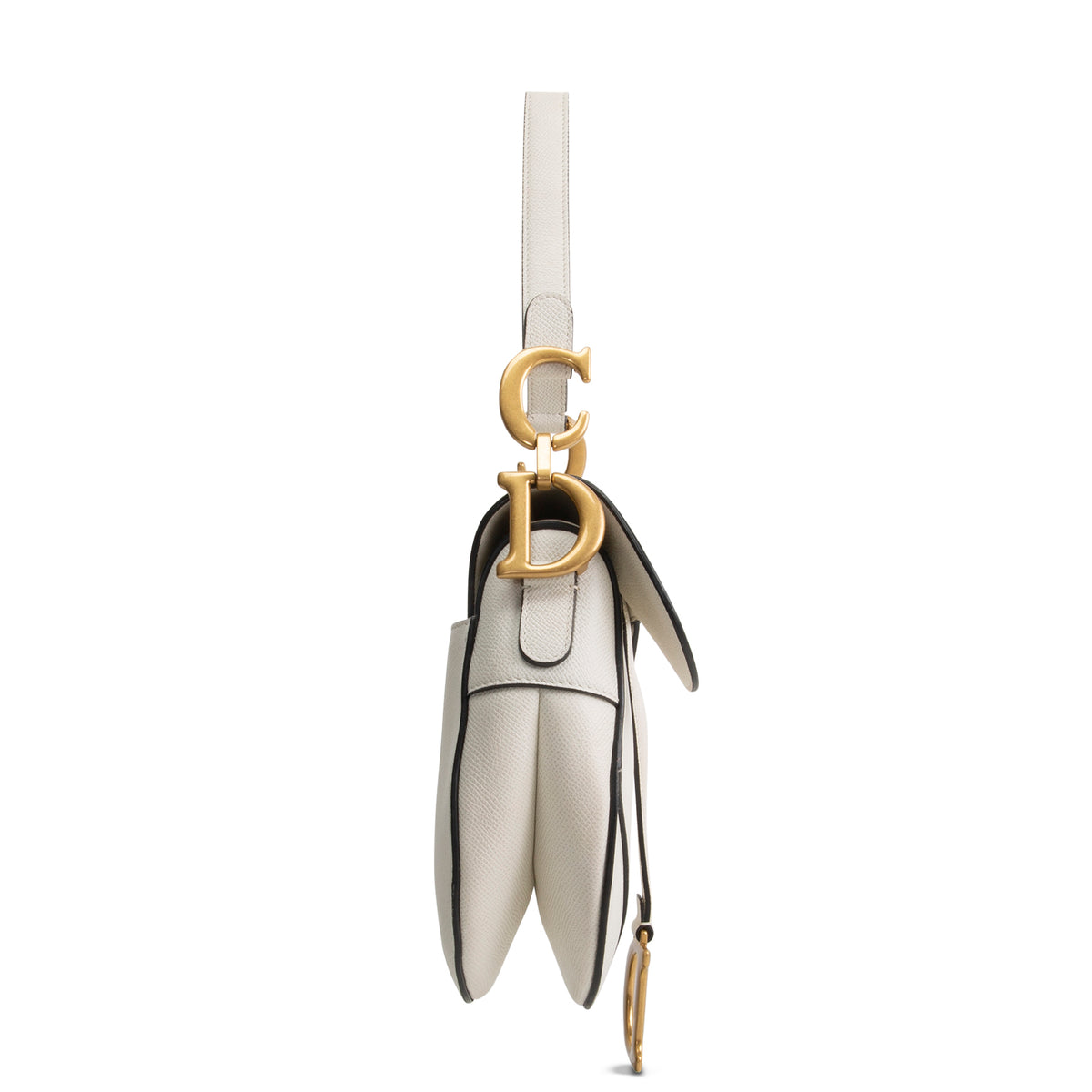 DIOR Leather Saddle Bag - White
