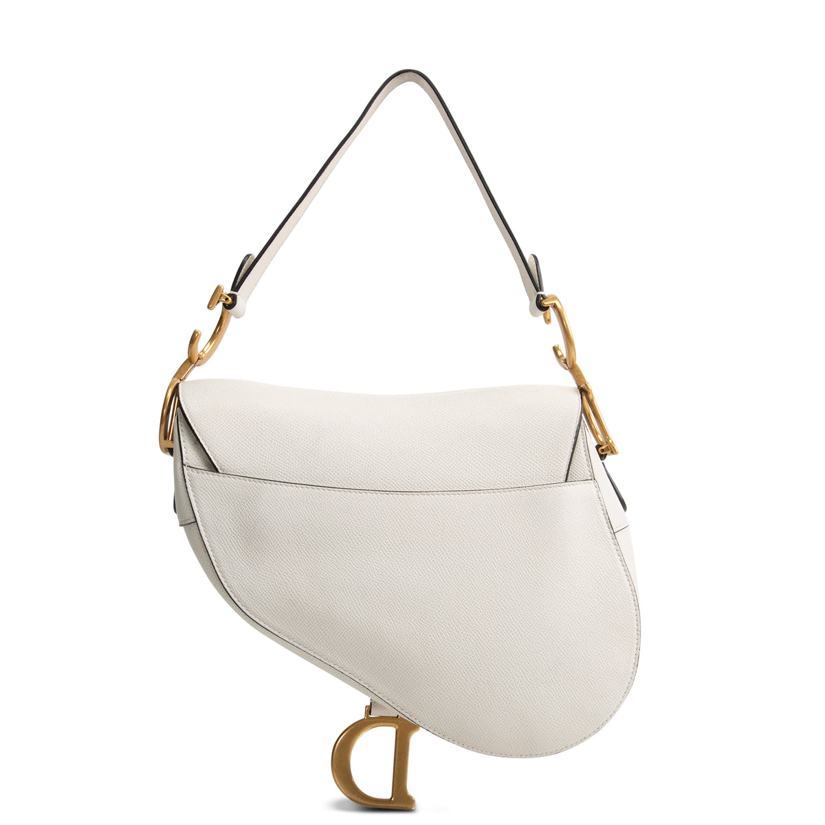 DIOR Leather Saddle Bag - White
