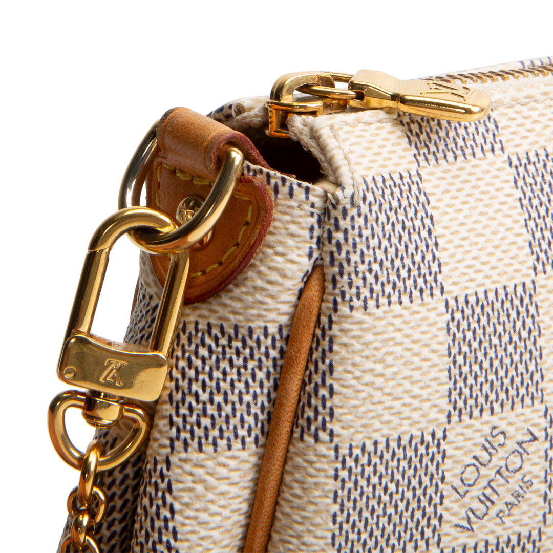 LOUIS VUITTON Damier Azur Eva Pochette