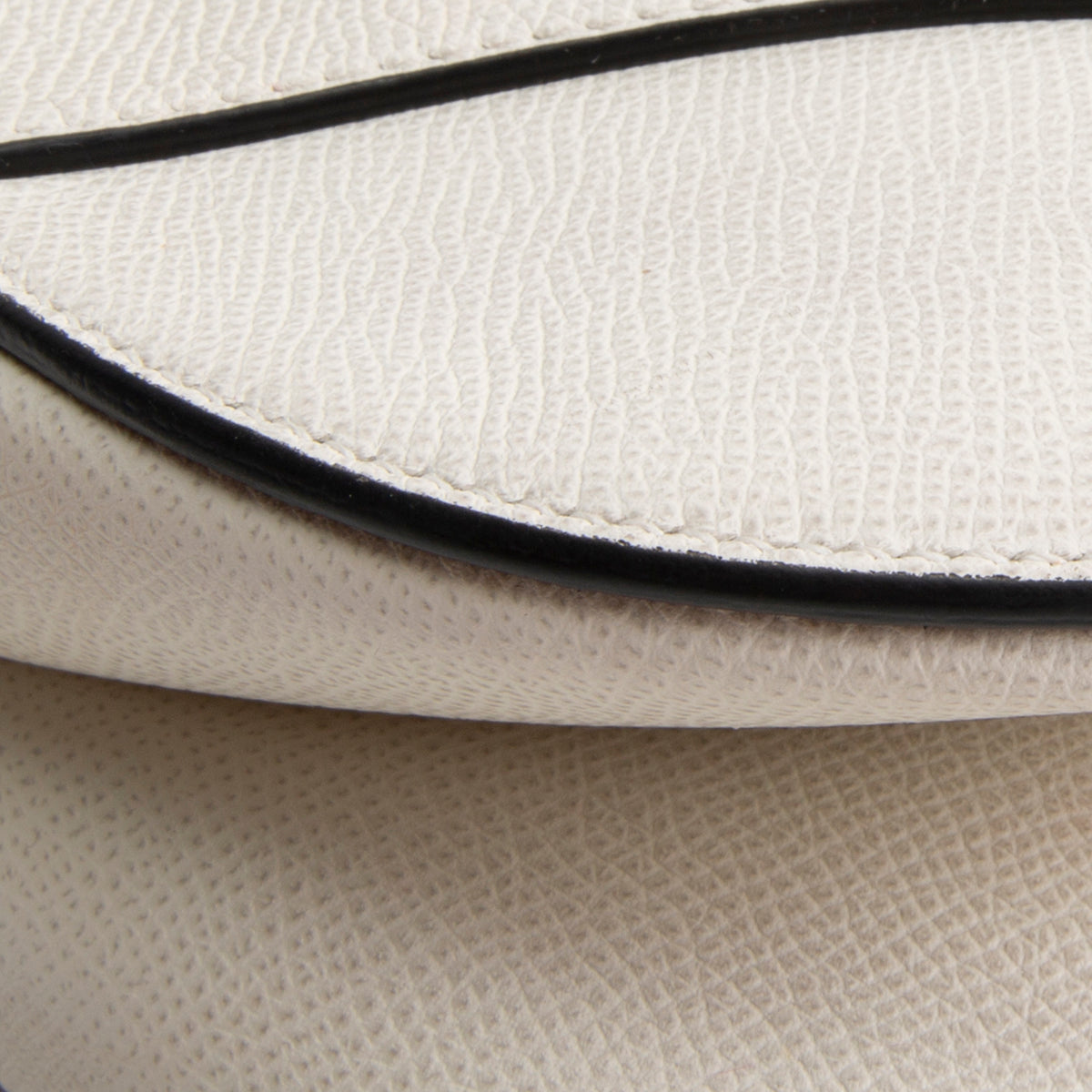 DIOR Leather Saddle Bag - White