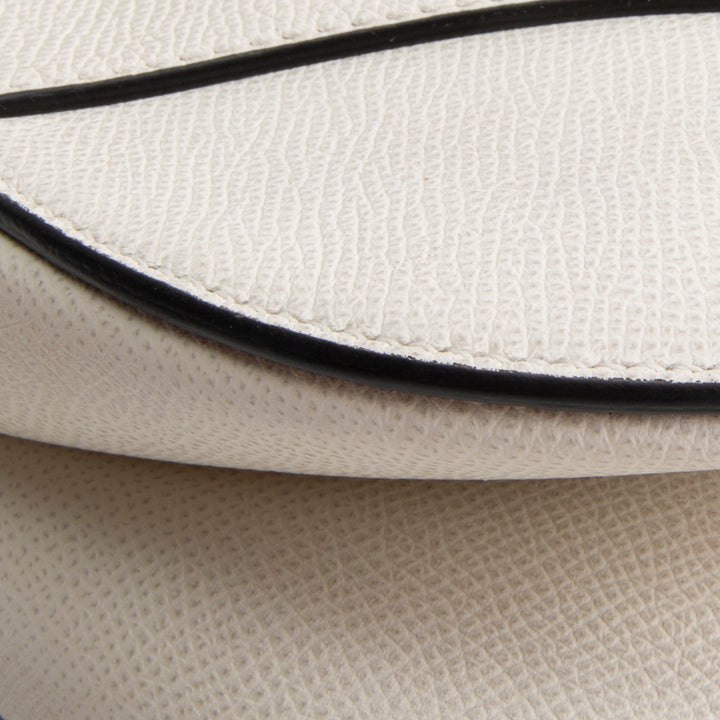DIOR Leather Saddle Bag - White