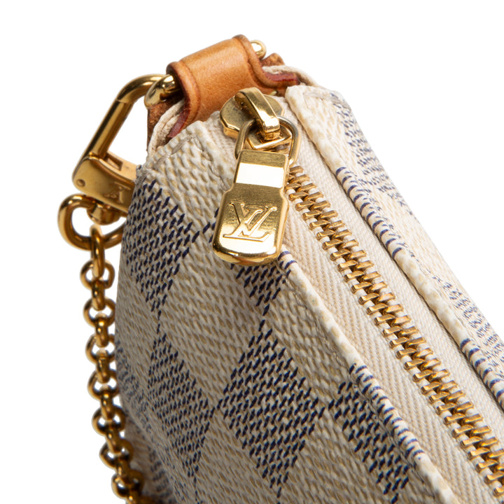 LOUIS VUITTON Damier Azur Eva Pochette