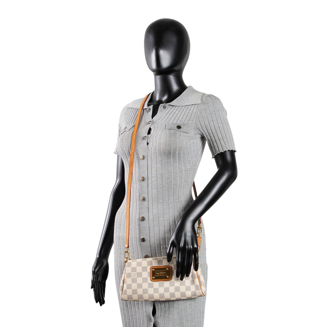 LOUIS VUITTON Damier Azur Eva Pochette