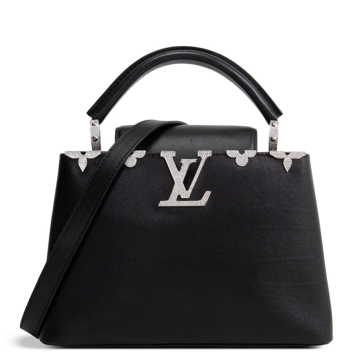 LOUIS VUITTON Leather Flower Crown Capucines BB