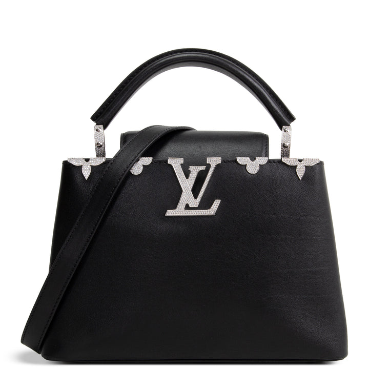 LOUIS VUITTON Leather Flower Crown Capucines BB