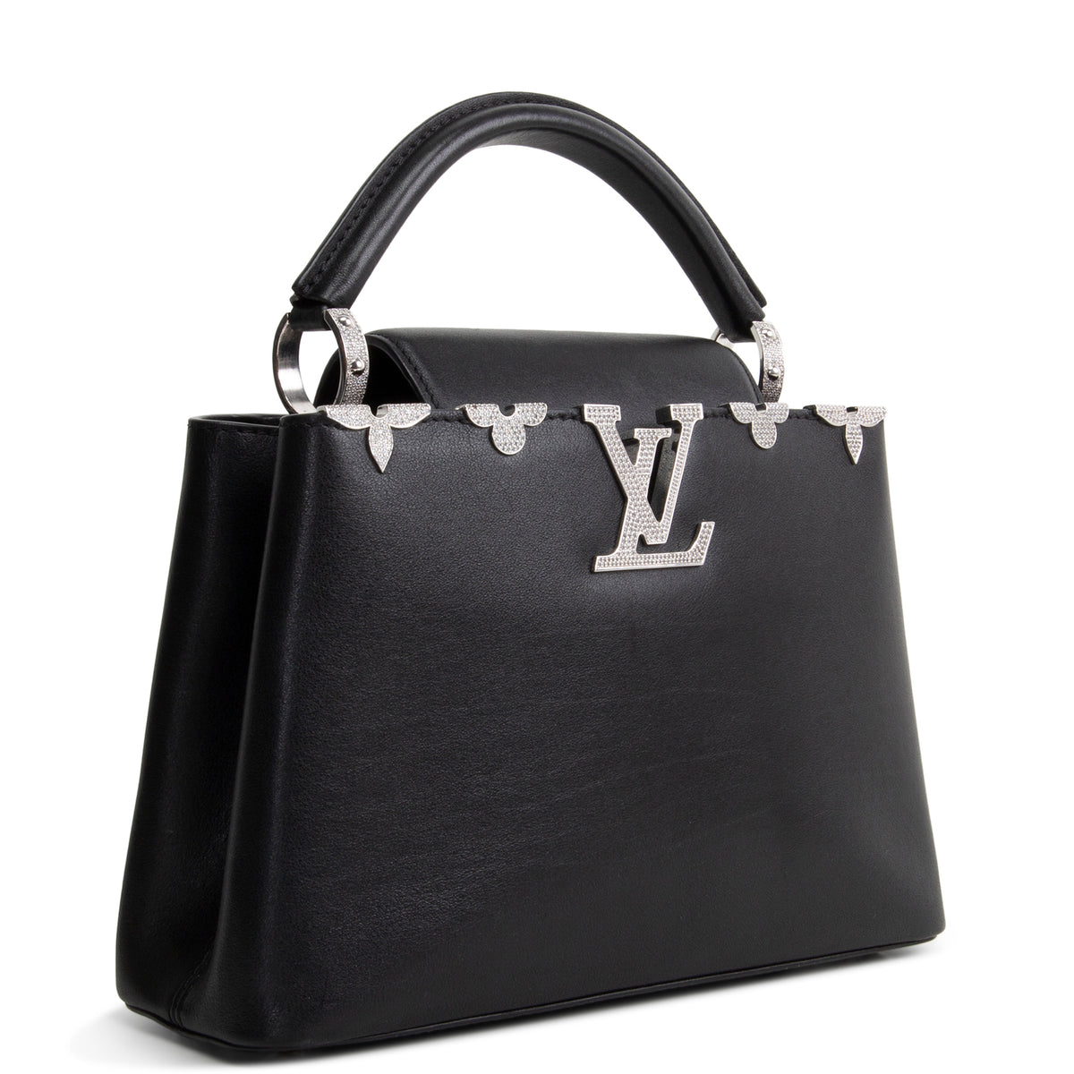 LOUIS VUITTON Leather Flower Crown Capucines BB