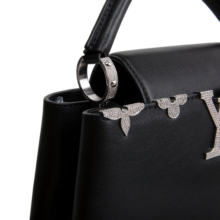 LOUIS VUITTON Leather Flower Crown Capucines BB