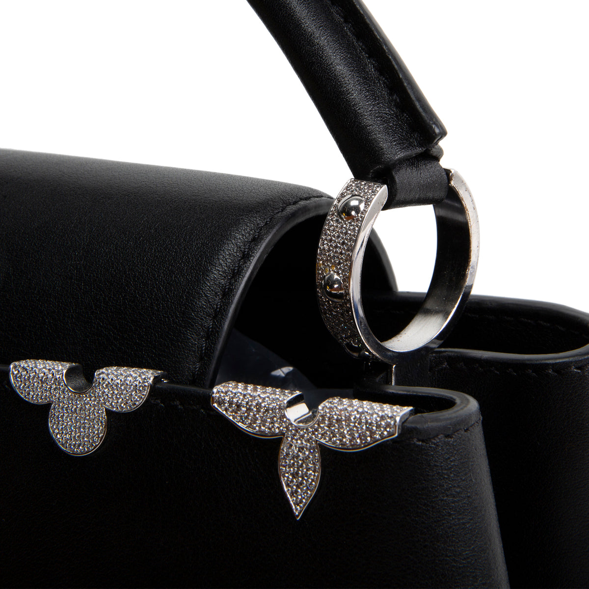LOUIS VUITTON Leather Flower Crown Capucines BB