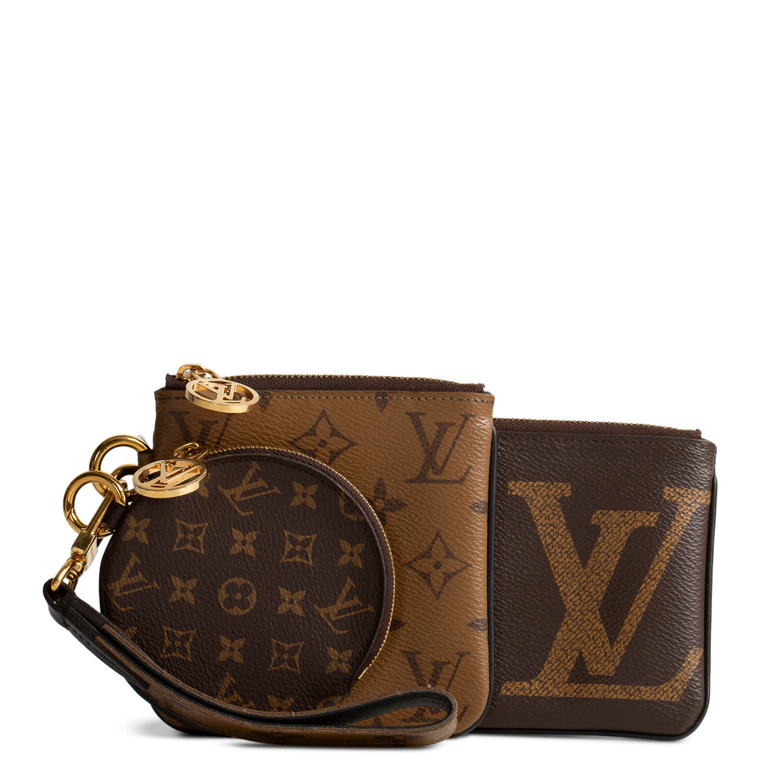 LOUIS VUITTON Trio Pouch Giant Monogram OUTLET FINAL SALE