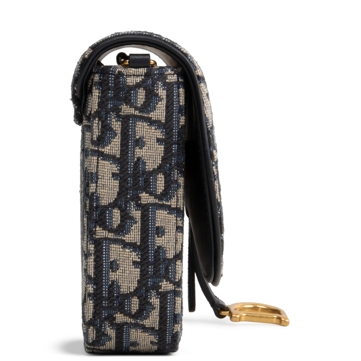 DIOR Canvas Saddle Chain Pouch Medium